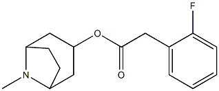 2-Fluorobenzeneacetic acid 8-methyl-8-azabicyclo[3.2.1]octan-3-yl ester 结构式