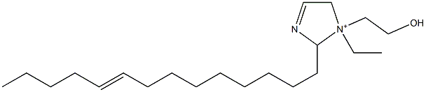 1-Ethyl-1-(2-hydroxyethyl)-2-(9-tetradecenyl)-3-imidazoline-1-ium 结构式