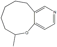 6-Methyl-5,6,7,8,10,11-hexahydro-2-aza-5-oxa-9H-benzocyclononene 结构式