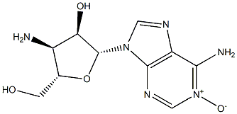 3'-Amino-3'-deoxyadenosine 1-oxide 结构式