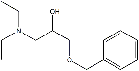1-Diethylamino-3-benzyloxy-2-propanol 结构式