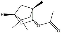 (1S,2S,4R)-2-Acetyloxy-1,3,3-trimethylbicyclo[2.2.1]heptane 结构式