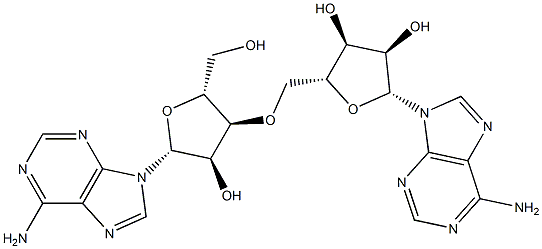 3'-O-(5'-Adenosyl)adenosine 结构式