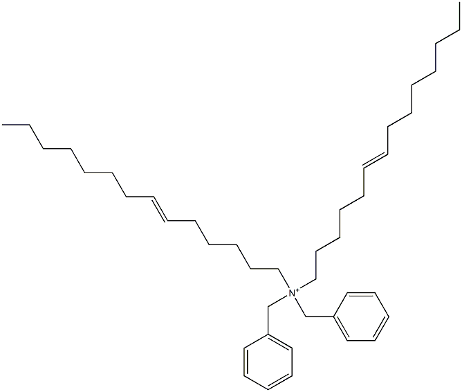 Di(6-tetradecenyl)dibenzylaminium 结构式