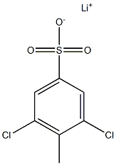 2,6-Dichlorotoluene-4-sulfonic acid lithium salt 结构式