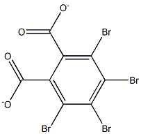 (3,4,5,6-Tetrabromo-1,2-benzenedicarboxylic acid)dianion 结构式