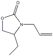 4-Ethyl-3-(2-propenyl)oxazolidin-2-one 结构式