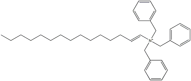 (1-Pentadecenyl)tribenzylaminium 结构式