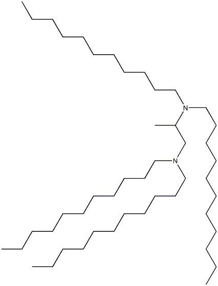 N,N,N',N'-Tetraundecyl-1,2-propanediamine 结构式