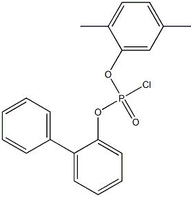 Chlorophosphonic acid 2-biphenylyl 2,5-xylyl ester 结构式