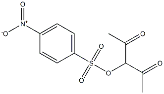 3-[(4-Nitrophenyl)sulfonyloxy]-2,4-pentanedione 结构式