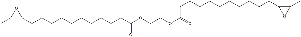Bis(12,13-epoxymyristic acid)1,2-ethanediyl ester 结构式