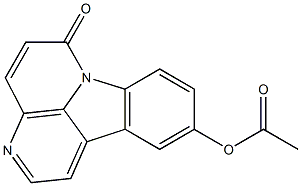 10-Acetoxy-6H-indolo[3,2,1-de][1,5]naphthyridin-6-one 结构式