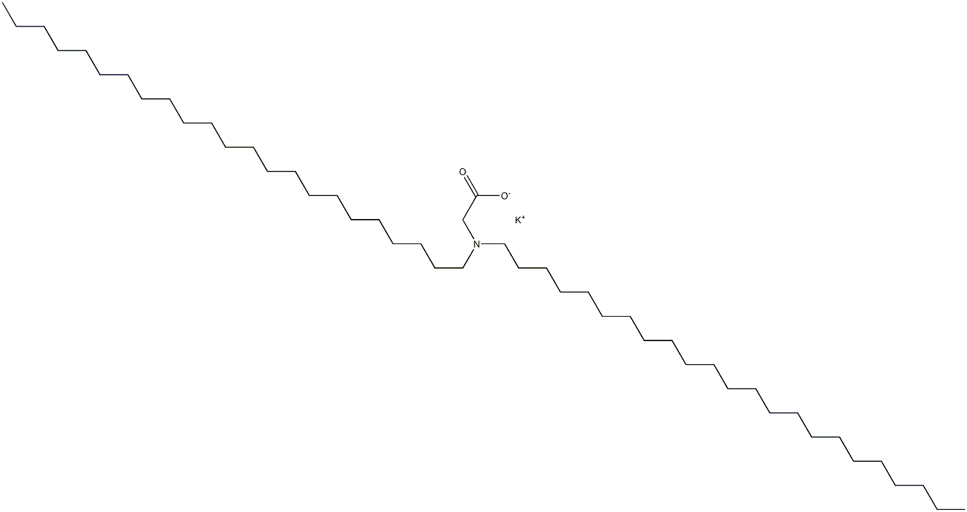 N,N-Ditricosylglycine potassium salt 结构式