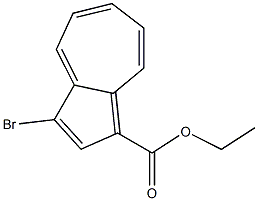 3-Bromoazulene-1-carboxylic acid ethyl ester 结构式