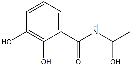 2,3-Dihydroxy-N-(1-hydroxyethyl)benzamide 结构式