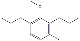 1-Methoxy-3-methyl-2,6-dipropylbenzene 结构式