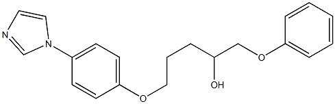 1-[2-[4-(1H-Imidazol-1-yl)phenoxy]ethyl]-3-phenoxy-2-propanol 结构式