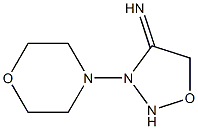 3-Morpholino-1,2,3-oxadiazolidin-4-imine 结构式