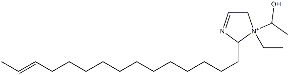 1-Ethyl-1-(1-hydroxyethyl)-2-(13-pentadecenyl)-3-imidazoline-1-ium 结构式