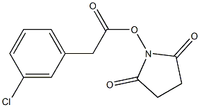 3-Chlorobenzeneacetic acid succinimidyl ester 结构式