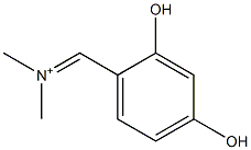 N,N-Dimethyl-2,4-dihydroxybenzenemethaniminium 结构式