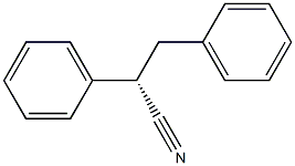 [S,(-)]-2,3-Diphenylpropiononitrile 结构式