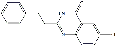 6-Chloro-2-(2-phenylethyl)quinazolin-4(3H)-one 结构式