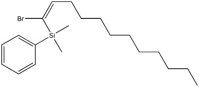 (E)-1-Bromo-1-(phenyldimethylsilyl)-1-dodecene 结构式