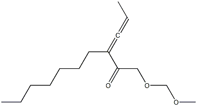 1-(Methoxymethoxy)-3-heptyl-3,4-hexadien-2-one 结构式