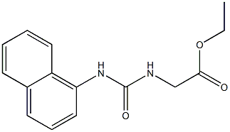 3-[(Ethoxycarbonyl)methyl]-1-(1-naphtyl)urea 结构式