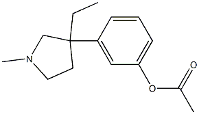 Acetic acid 3-(3-ethyl-1-methyl-3-pyrrolidinyl)phenyl ester 结构式