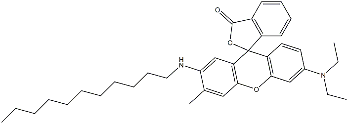 3'-Diethylamino-6'-methyl-7'-undecylaminospiro[isobenzofuran-1(3H),9'-[9H]xanthen]-3-one 结构式