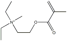 Diethyl[2-(methacryloyloxy)ethyl](methyl)aminium 结构式