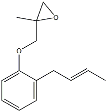 2-(2-Butenyl)phenyl 2-methylglycidyl ether 结构式