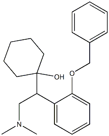 1-[1-(2-Benzyloxyphenyl)-2-dimethylaminoethyl]cyclohexanol 结构式