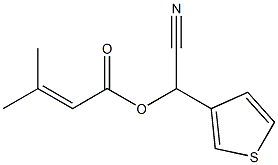 3-Methyl-2-butenoic acid cyano(3-thienyl)methyl ester 结构式