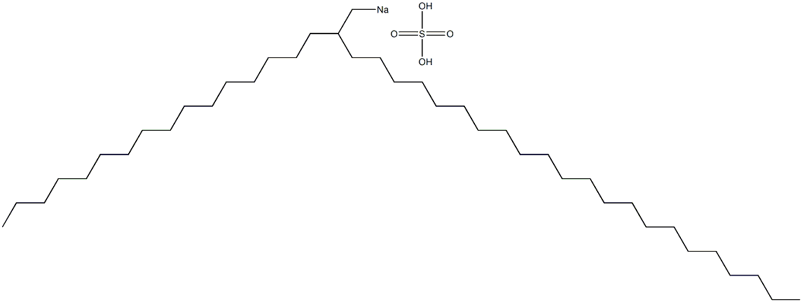 Sulfuric acid 2-hexadecyltetracosyl=sodium salt 结构式
