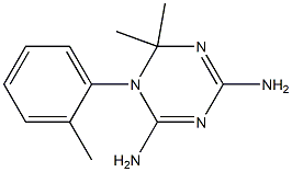 2,4-Diamino-6,6-dimethyl-5,6-dihydro-5-(2-methylphenyl)-1,3,5-triazine 结构式