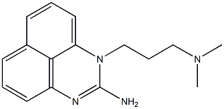 1-[3-(Dimethylamino)propyl]-1H-perimidin-2-amine 结构式