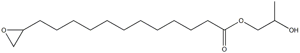 13,14-Epoxymyristic acid 2-hydroxypropyl ester 结构式