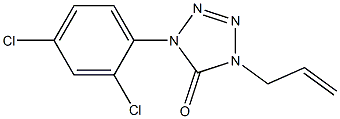 1-(2,4-Dichlorophenyl)-4-(2-propenyl)-1H-tetrazol-5(4H)-one 结构式