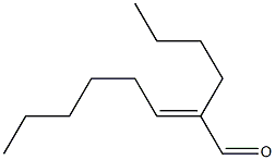 (E)-2-Butyl-2-octenal 结构式