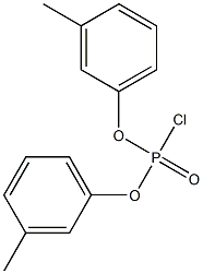 Chlorophosphonic acid=bis(m-tolyl) ester 结构式