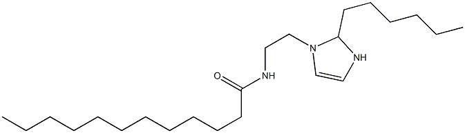 1-(2-Lauroylaminoethyl)-2-hexyl-4-imidazoline 结构式