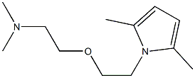 1-[2-(2-Dimethylaminoethoxy)ethyl]-2,5-dimethyl-1H-pyrrole 结构式