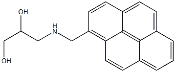 1-(2,3-Dihydroxypropylaminomethyl)pyrene 结构式