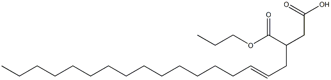 3-(2-Heptadecenyl)succinic acid 1-hydrogen 4-propyl ester 结构式