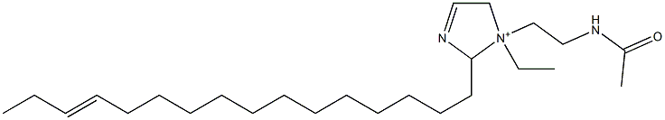 1-[2-(Acetylamino)ethyl]-1-ethyl-2-(13-hexadecenyl)-3-imidazoline-1-ium 结构式