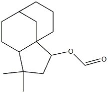 2-Formyloxy-4,4-dimethyltricyclo[6.3.1.01,5]dodecane 结构式